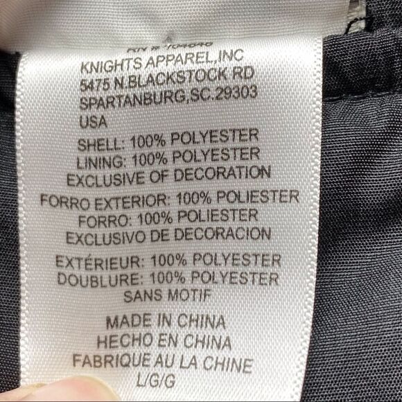 NHL Red Wings Windbreaker Style Jacket Black and Red Size Large - Picture 5 of 11